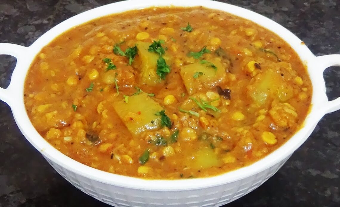 Lauki Chana Dal Sabzi