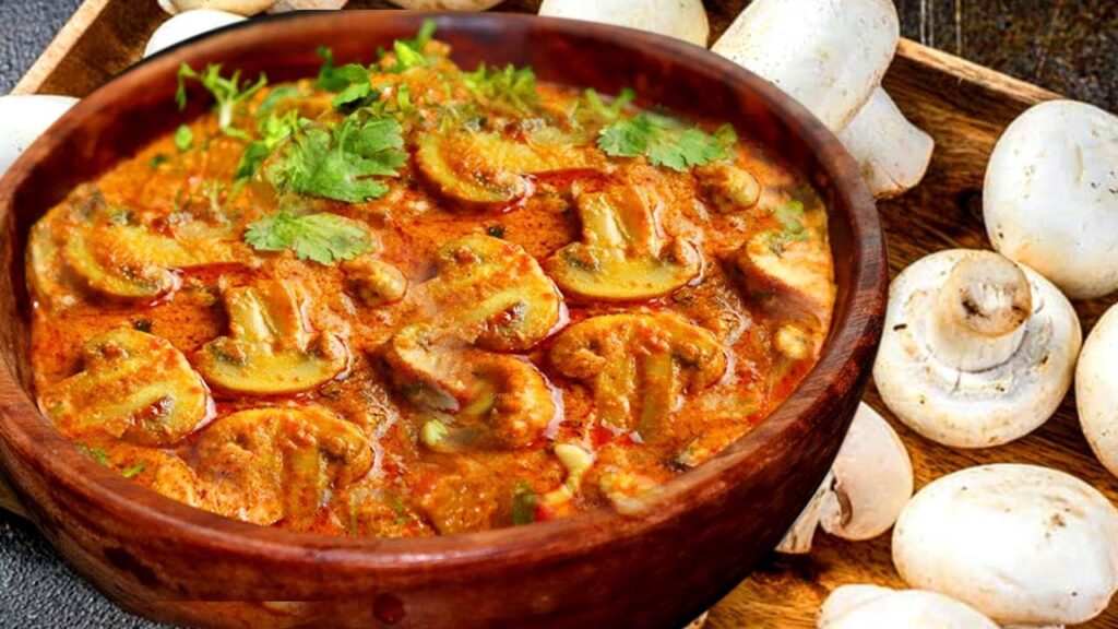 Kadai Mushroom Curry