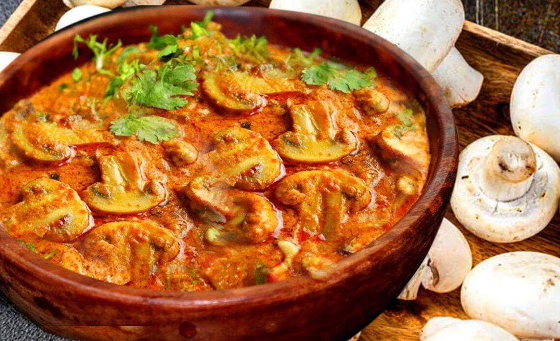 Kadai Mushroom Curry