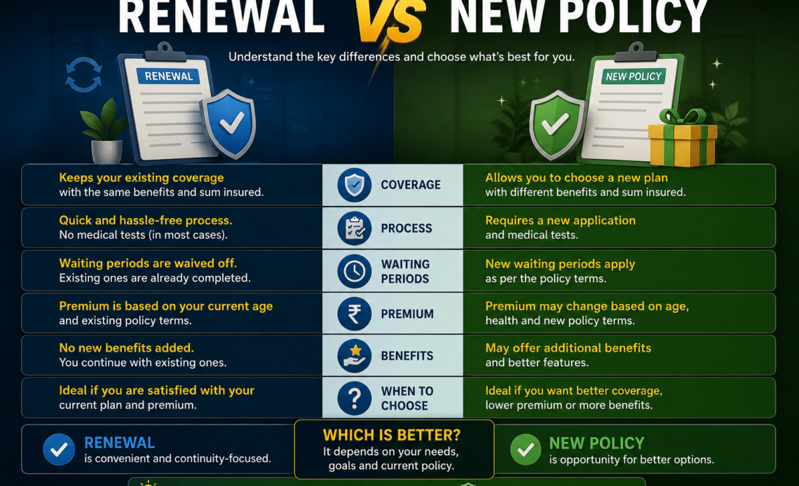 Renewal vs New Policy